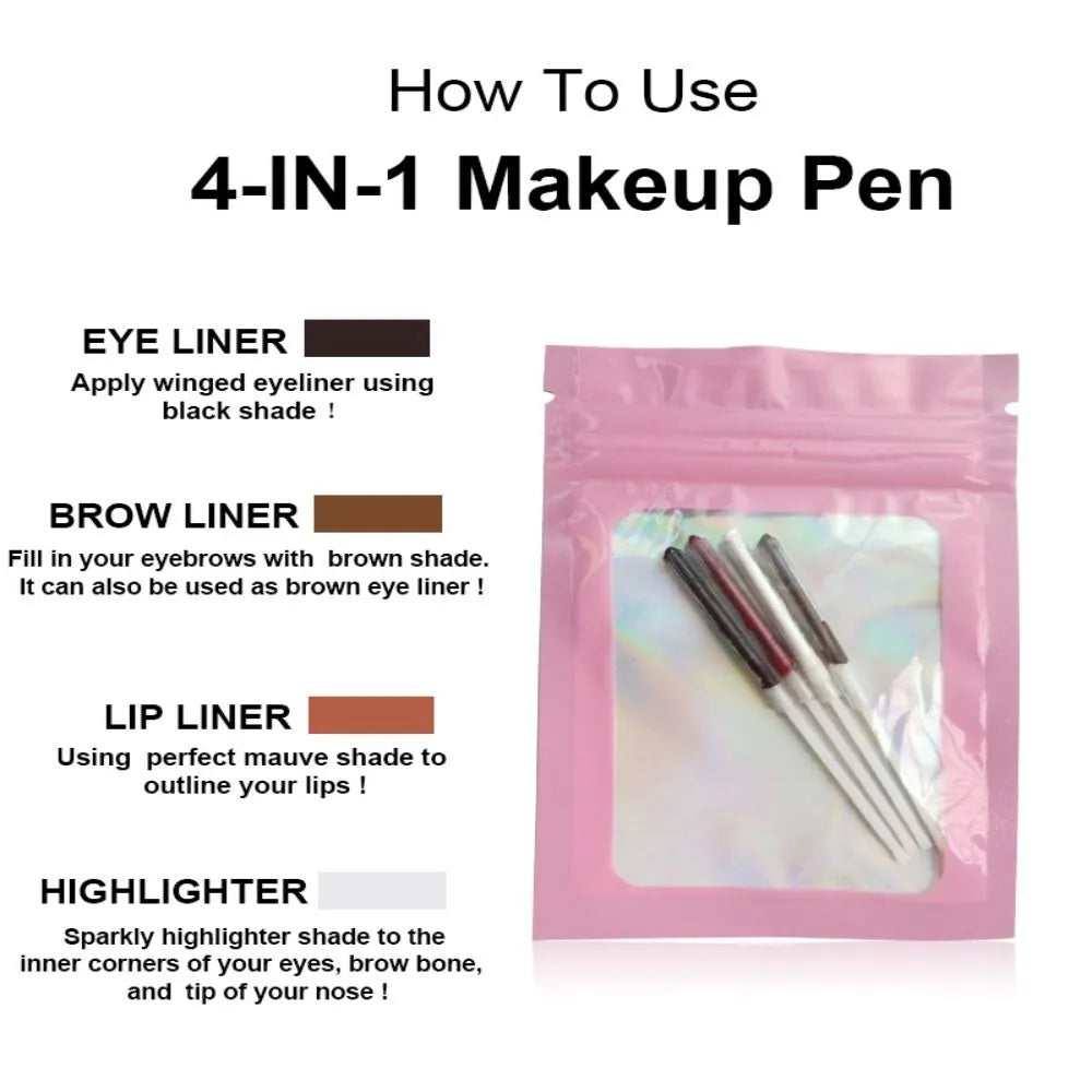 4 In 1 Waterproof Makeup Pen